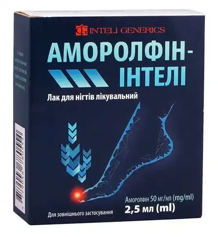Amorolfina-Intel laca para uñas, terapéutica