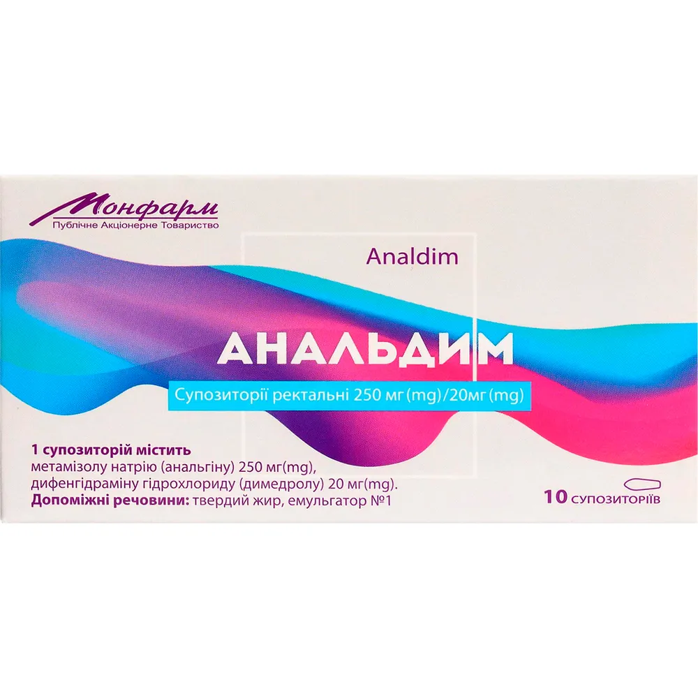 Analdim supositorios, rectales