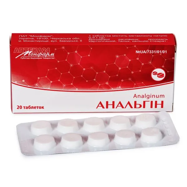 Analgin comprimidos