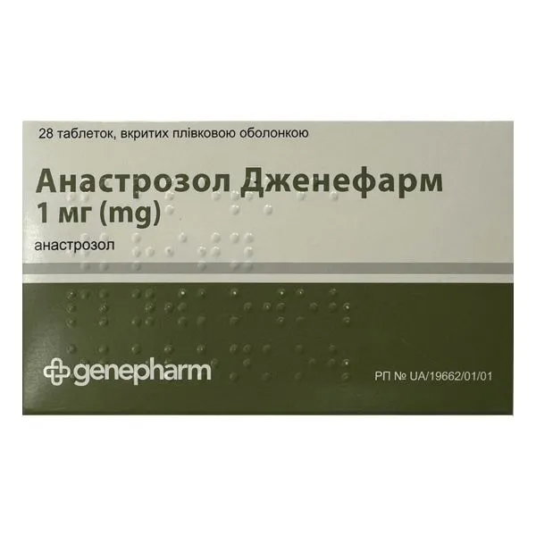 Anastrozole genepharm tablets, film-coated