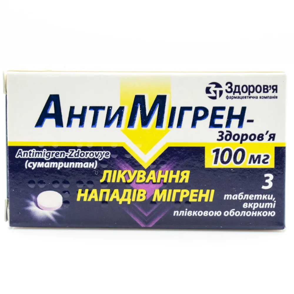 Antimigren-Zdorovia comprimidos, recubiertos con película