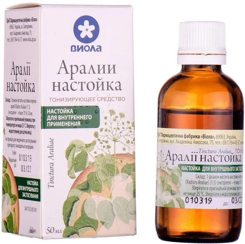 Аралії настойка настойка