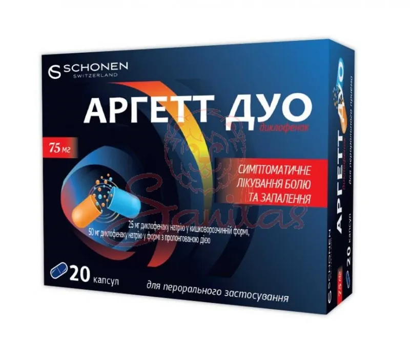 Argett Duo capsule, a rilascio modificato, solide