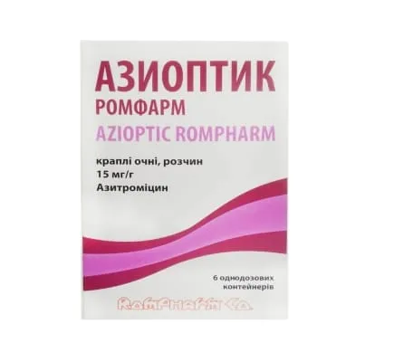Азиоптик ромфарм капли глазные, раствор