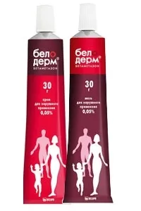 Beloderm cream for external use