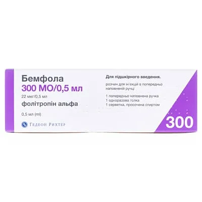 Bemfola solución para inyección