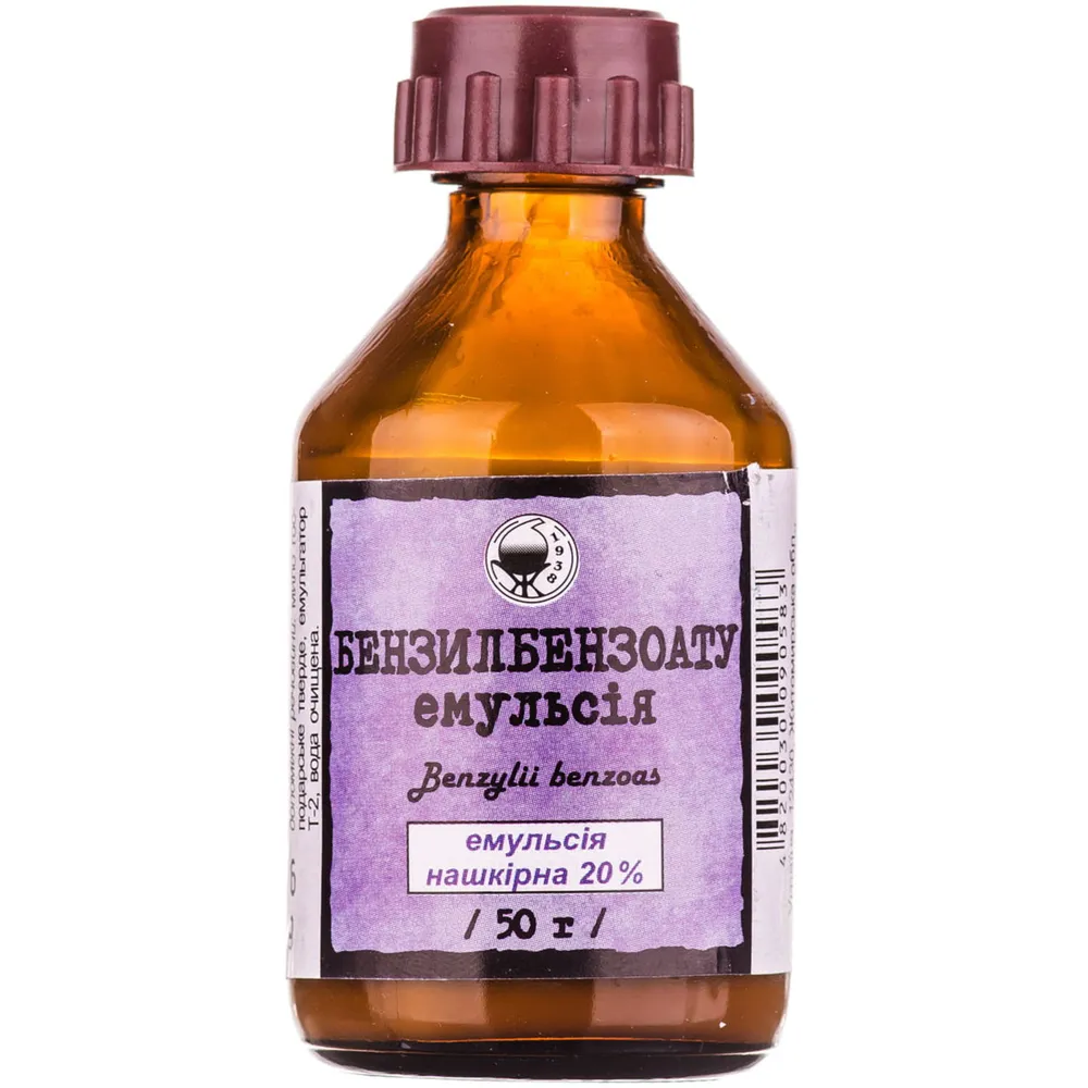 Benzilbenzoato emulsión, tópica