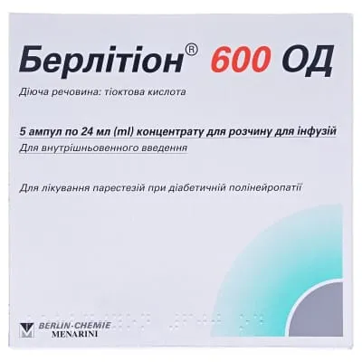 Berlition® 600 efg concentrate for infusion solution