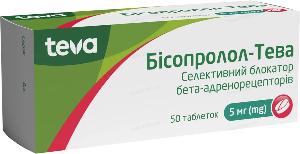 Bisoprolol Teva comprimidos