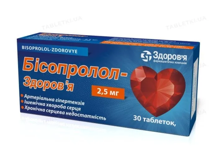 Bisoprolol-zdorovya tablets, film-coated