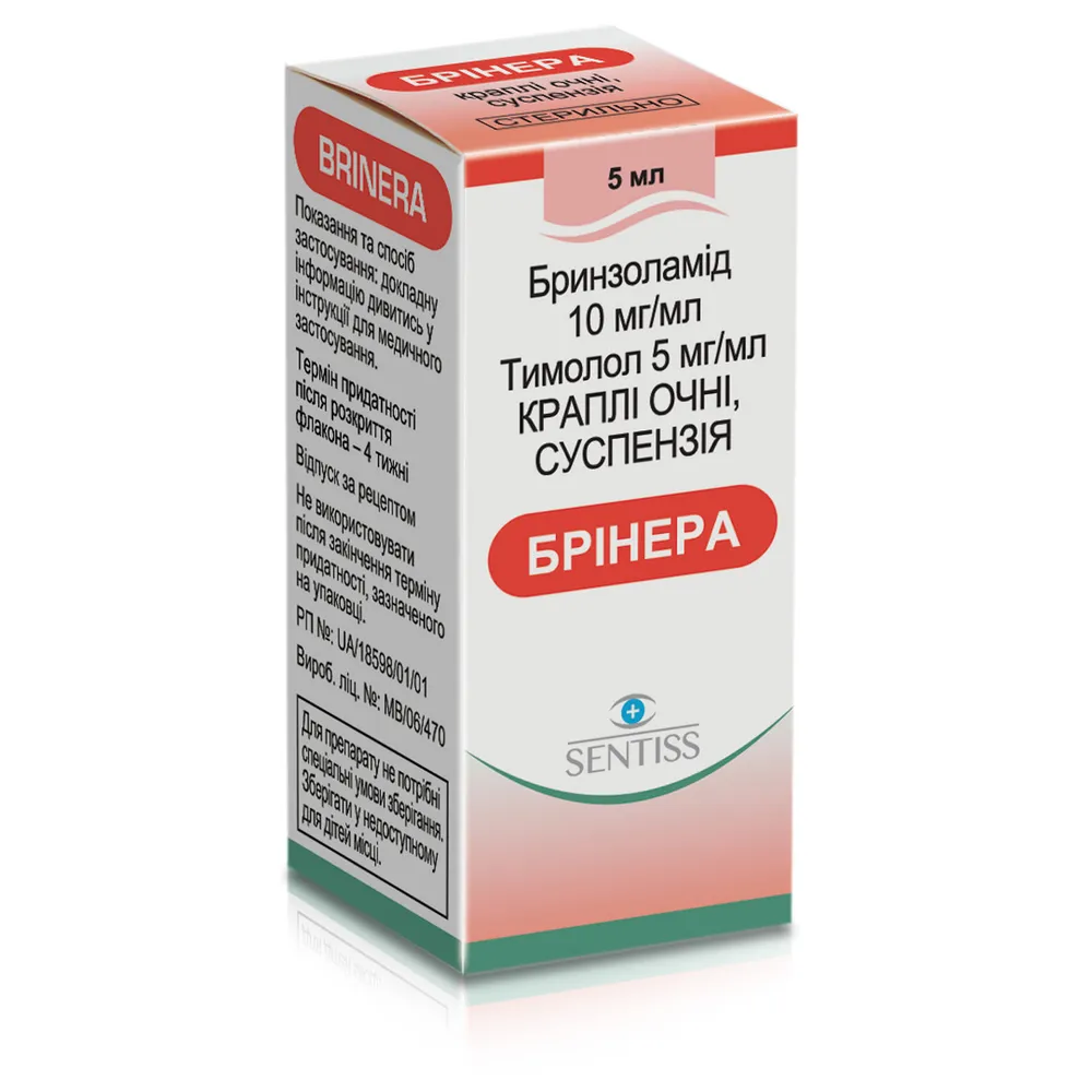 Brinera gocce, oculari, sospensione