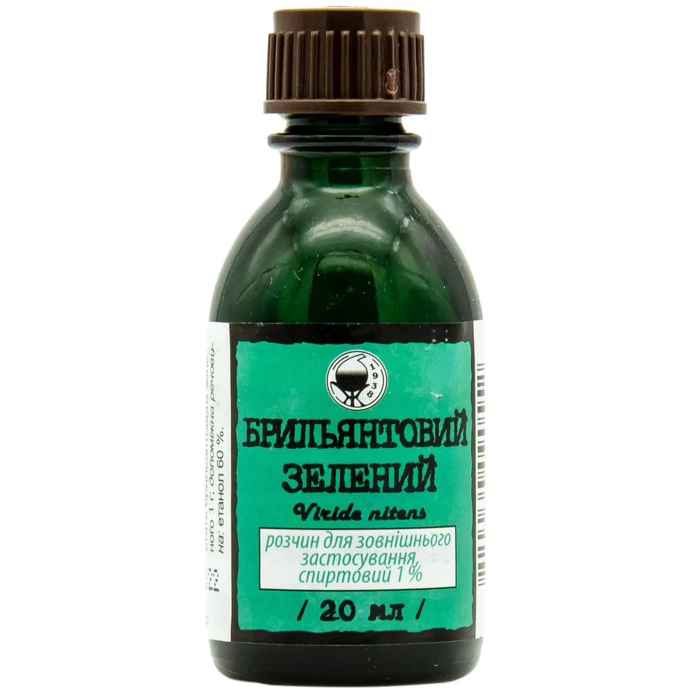 Brilliant green solution, alcoholic, for external use