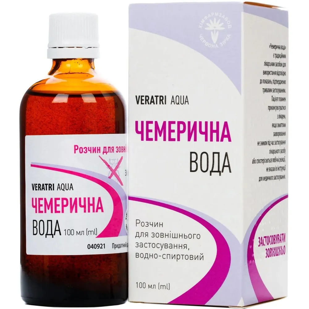 Veratrum water solution, topical