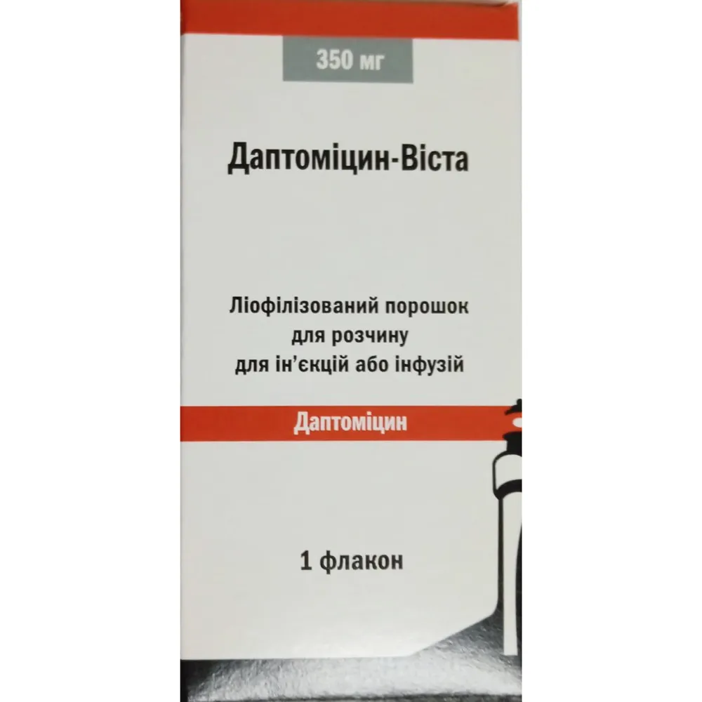 Даптомицин-виста порошок для приготовления раствора для инъекций или инфузий, лиофилизированный