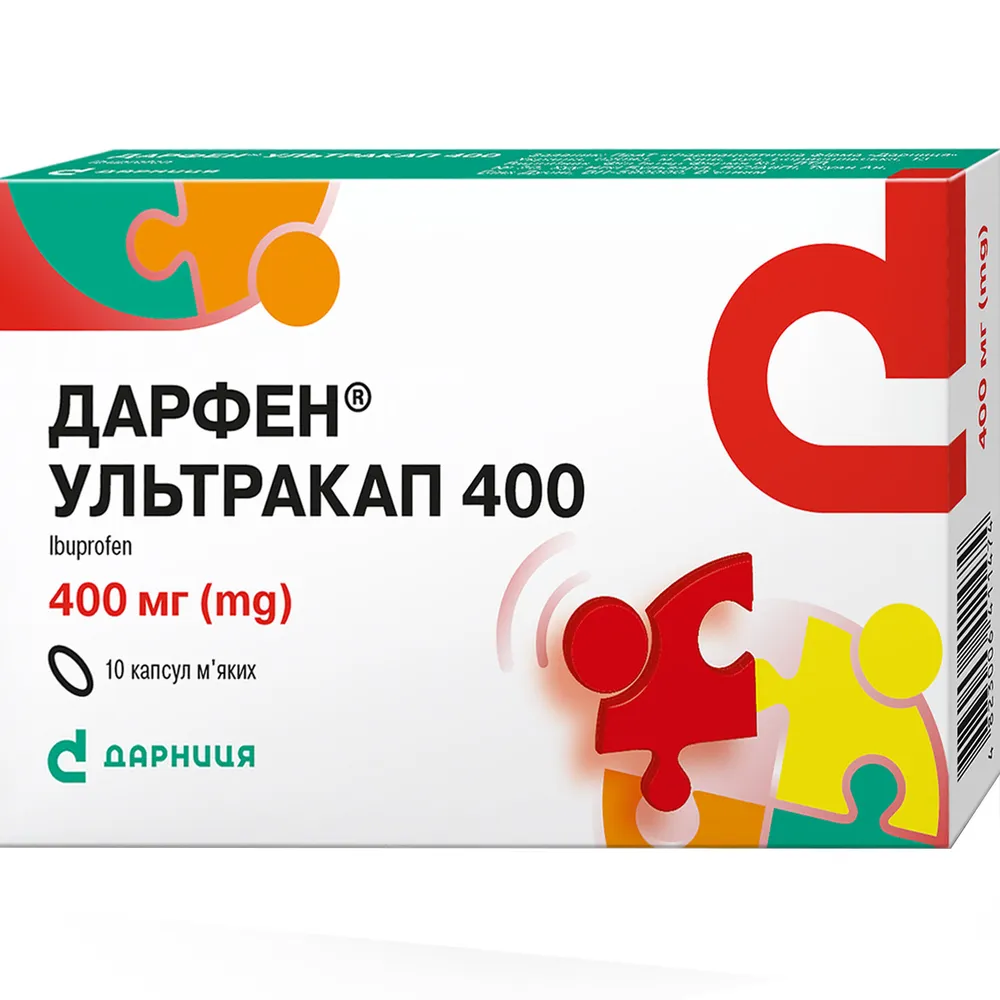 Darfen® Ultracap 400 cápsulas, gelatina blanda