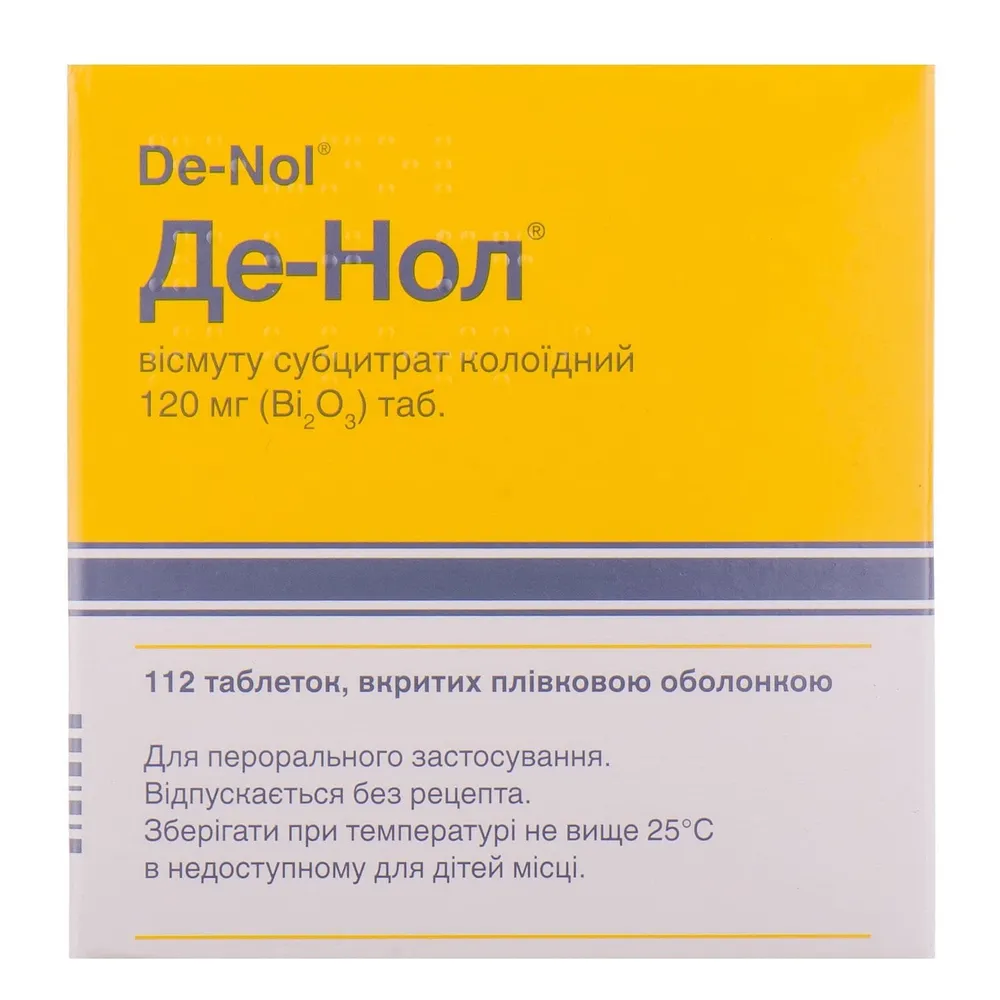 De-nol tablets, film-coated