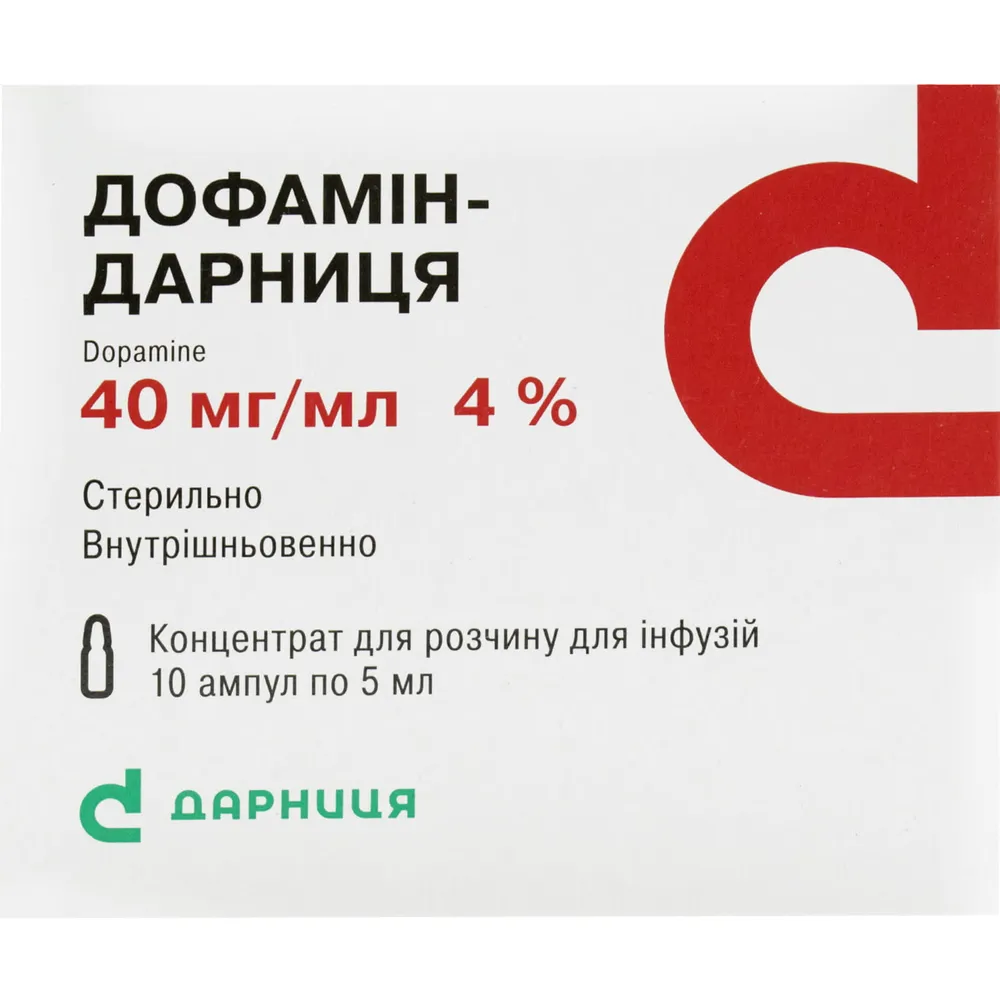 Dopamina-Darnytsia soluzione per infusione, concentrato