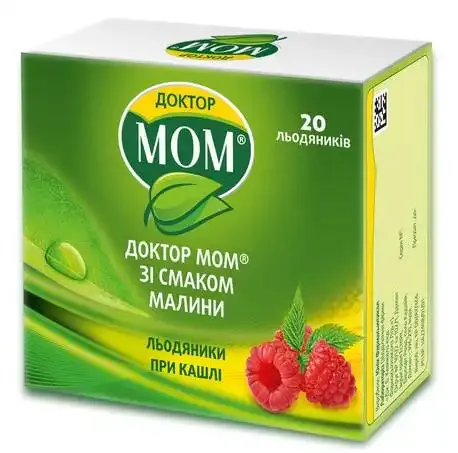 Doctor Mom® con sabor a frambuesa comprimidos, recubiertos con película