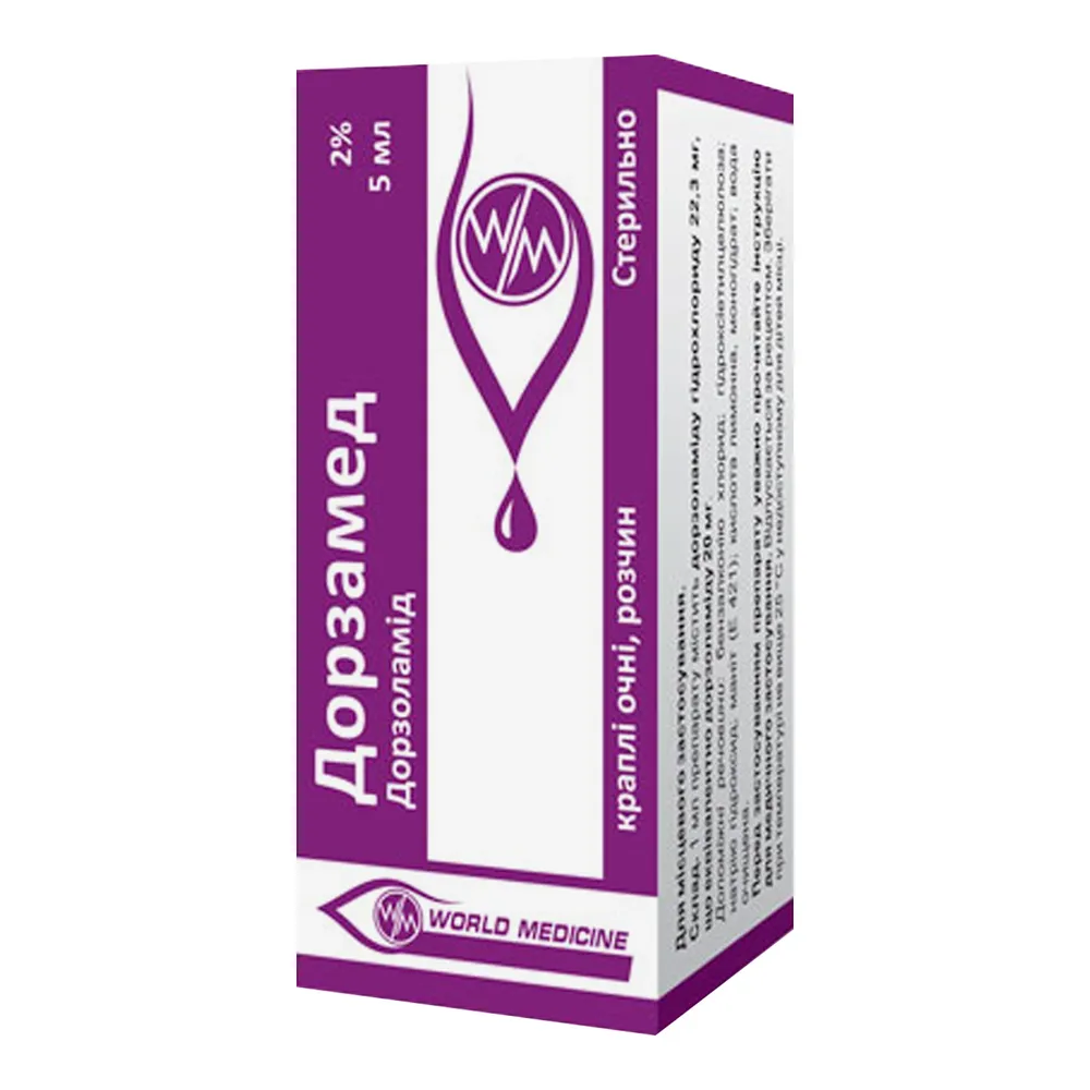 Dorzamed drops, ophthalmic solution