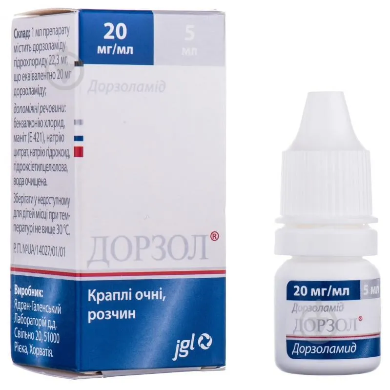 Dorzol® краплі очні, розчин