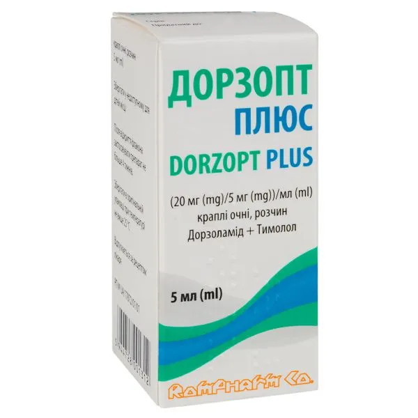 Dorzopt Plus краплі очні, розчин