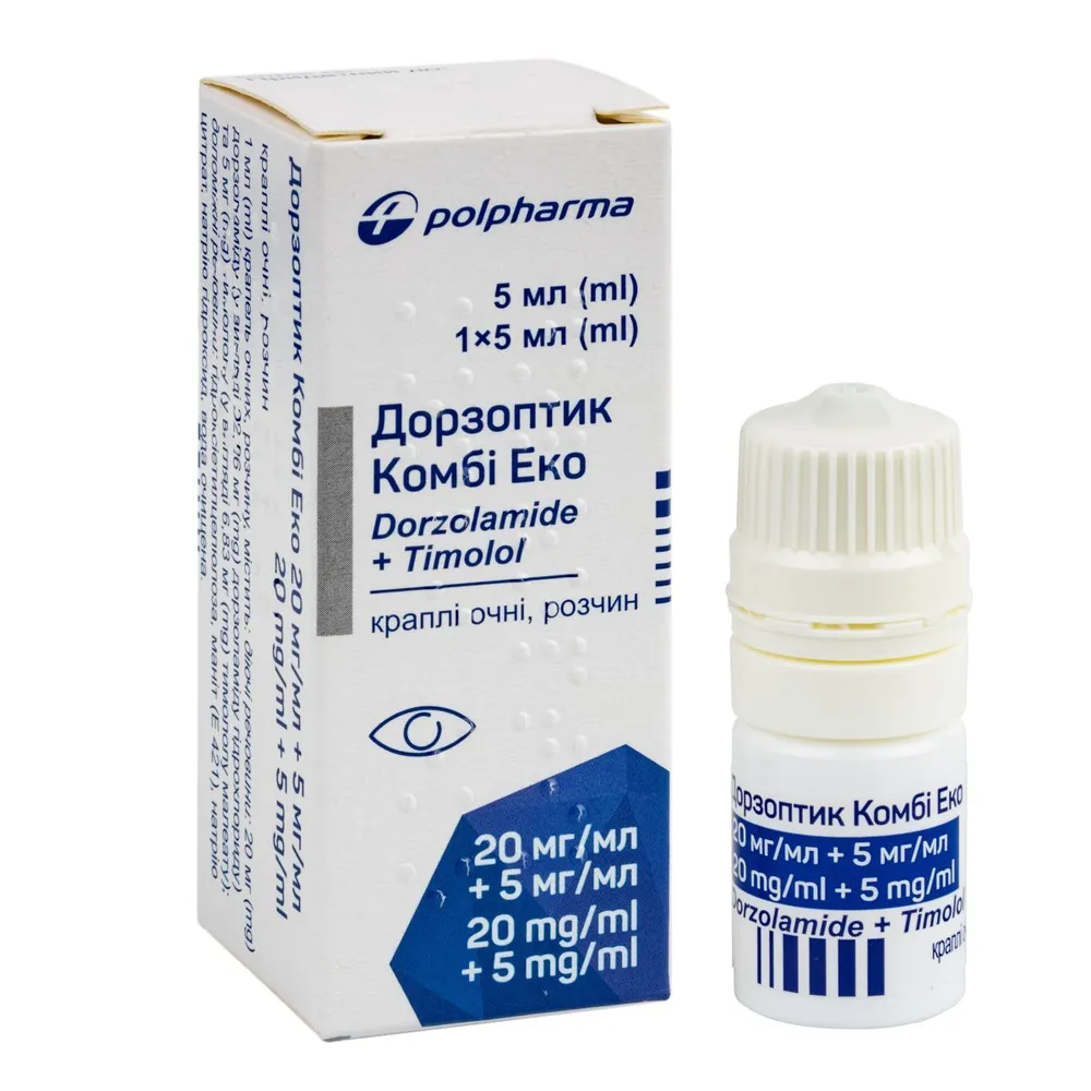 Дорзоптик комби эко капли глазные, раствор