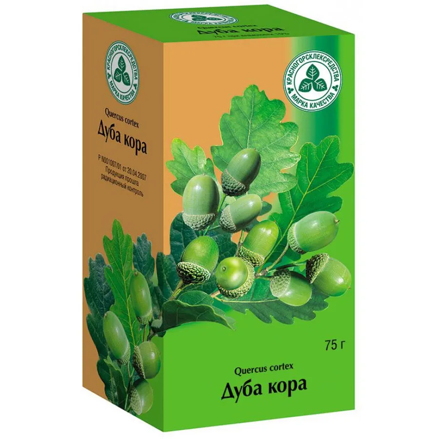 Дуба кора кора