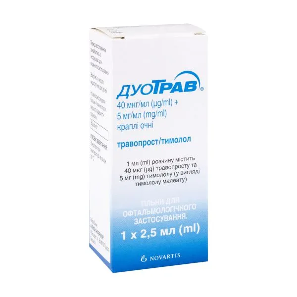 Duotrav® drops, ophthalmic