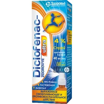 Diclofenac-Zdorovya Ultra spray, cutaneo, soluzione