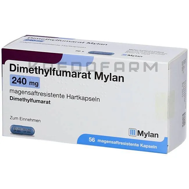 Dimetilfumarato-Mili-240 капсули, з модифікованим вивільненням