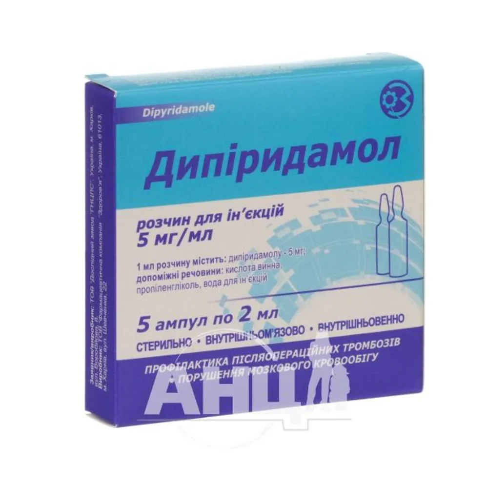 Dipiridamol solución para inyección