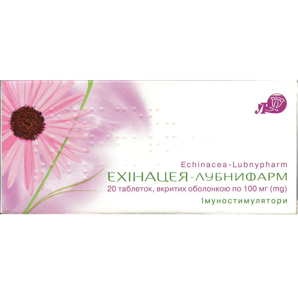 Echinacea-lubnifarm tablets, film-coated