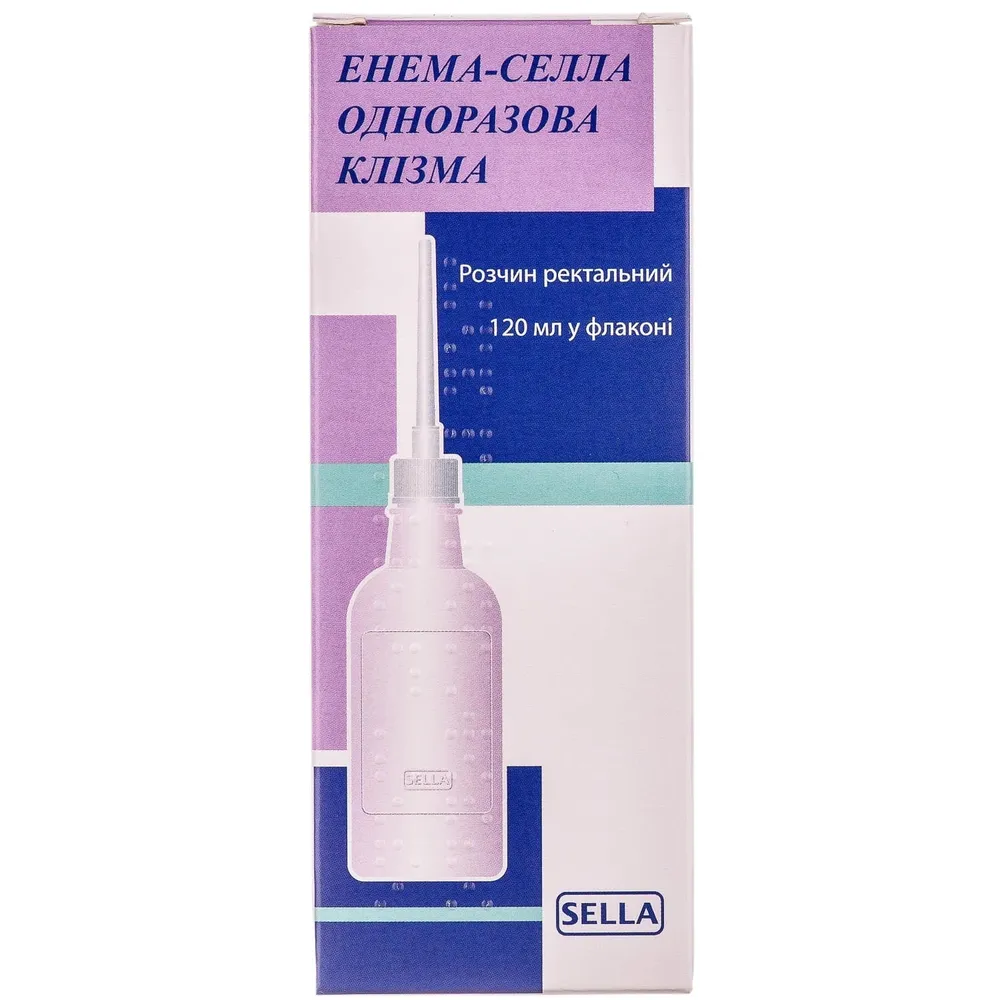 Enema-Sella clistere monouso soluzione, rettale