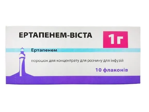 Ertapenem-vista powder for concentrate for infusion solution