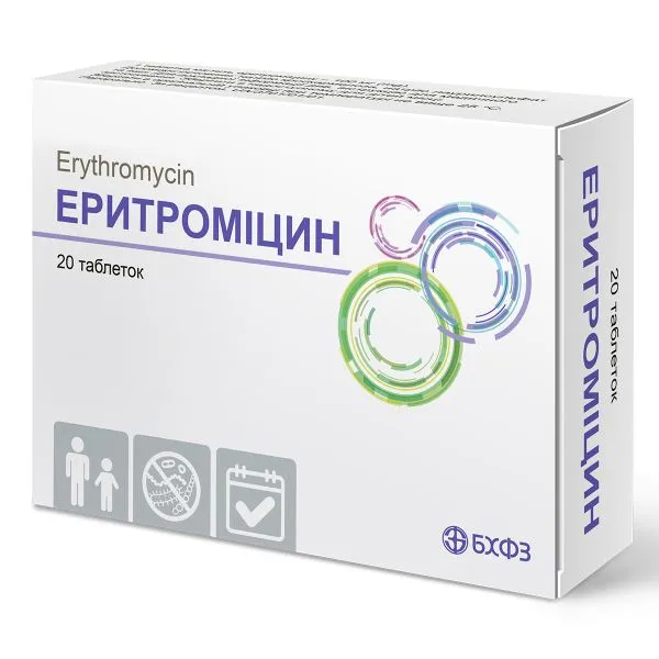 Eritromicina compresse, rivestite con film, gastroresistenti