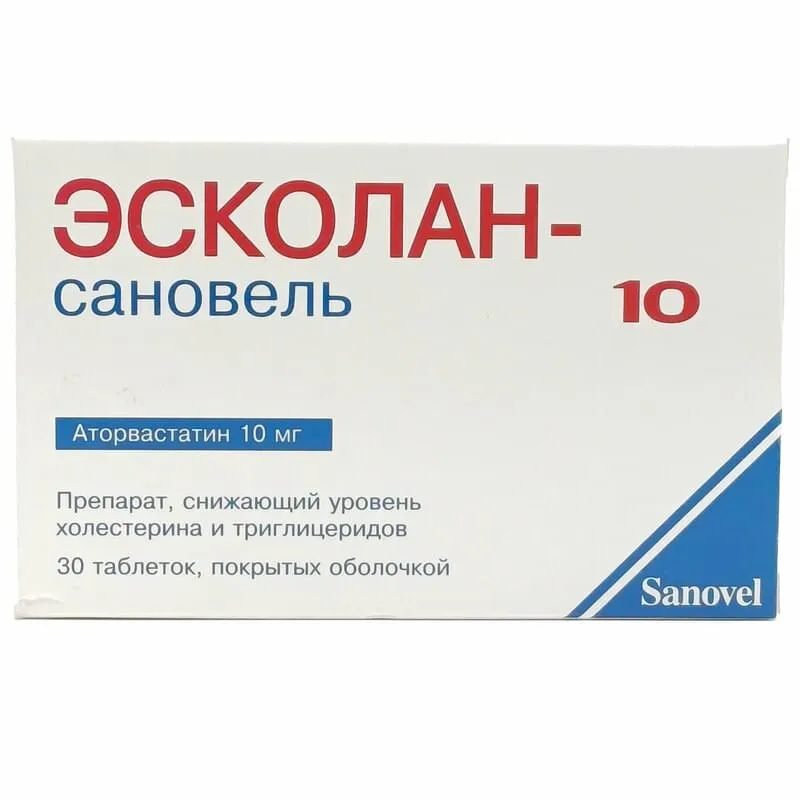 Эсколан-сановель таблетки, покрытые пленочной оболочкой