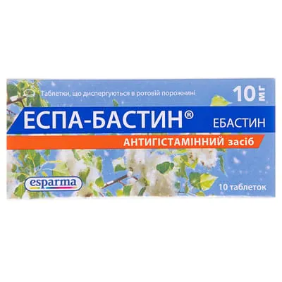 Еспа-бастин® таблетки, диспергируемые в полости рта