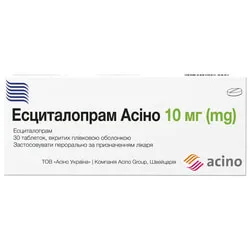 Escitalopram asino tablets, film-coated