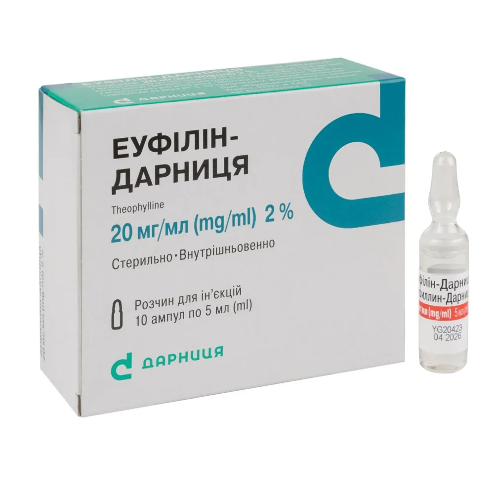Eufillin-Darnitsa solución para inyección