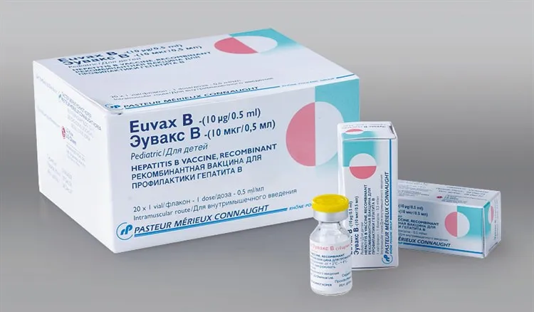 Euvax B vacuna para la prevención de la hepatitis B, recombinante líquida suspensión para inyección