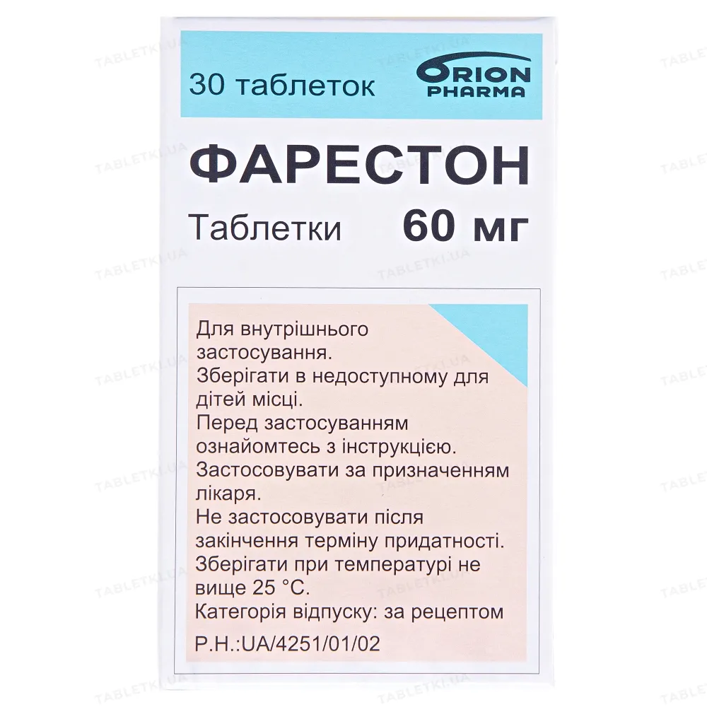 Fareston comprimidos