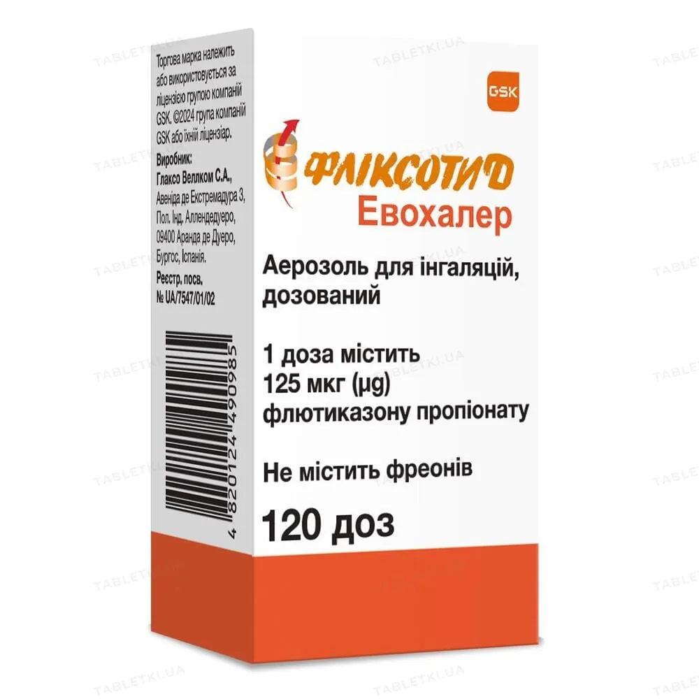 Flixotide evohalier aerosol, metered for inhalation