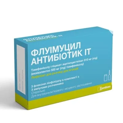 Fluimucil Antibiotico IT polvo para preparación de solución para inyección