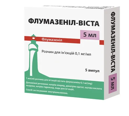Флумазенил-виста раствор для инъекций