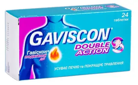 Gaviscon® double action tablets, chewable