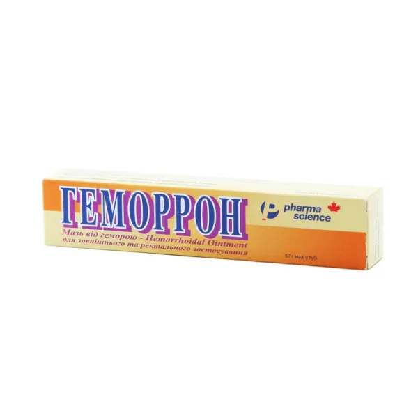 Hemorron ointment, for external and rectal use