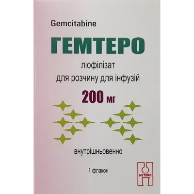 Gemtero polvo para solución para infusión