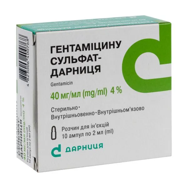 Gentamycinsulfate-darnitsa solution for injection