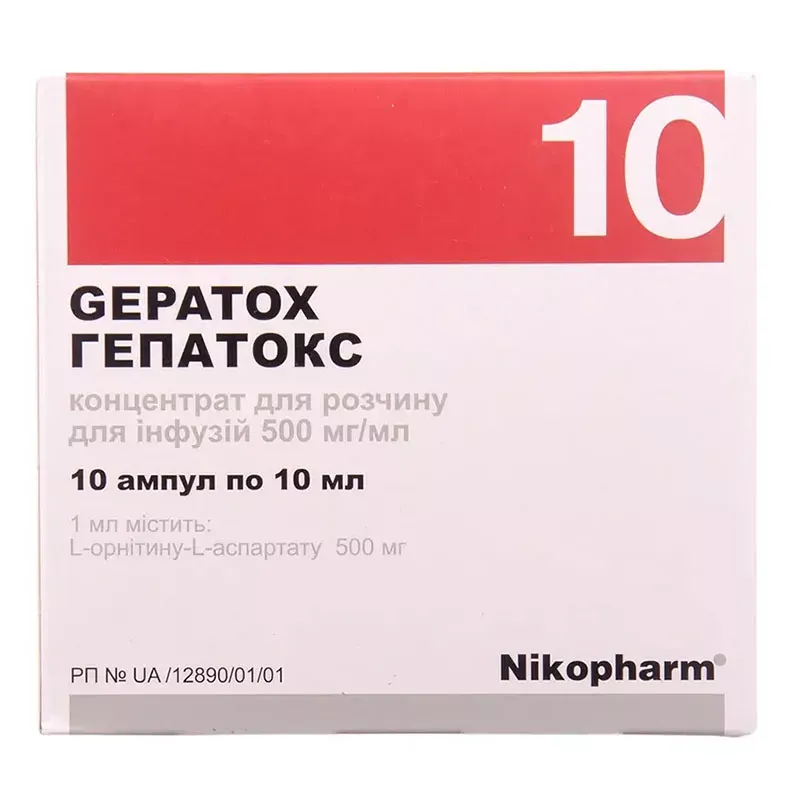 Hepatox concentrate for infusion solution