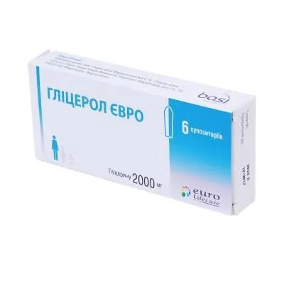 Glicerol Euro supositorios, rectales